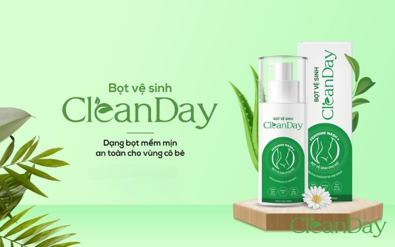 Bảo vệ vùng da nhạy cảm mỗi ngày an toàn bằng bọt vệ sinh phụ nữ CleanDay 