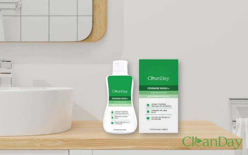 Dung dịch vệ sinh phụ nữ CleanDay giúp chăm sóc vùng nhạy cảm hàng ngày