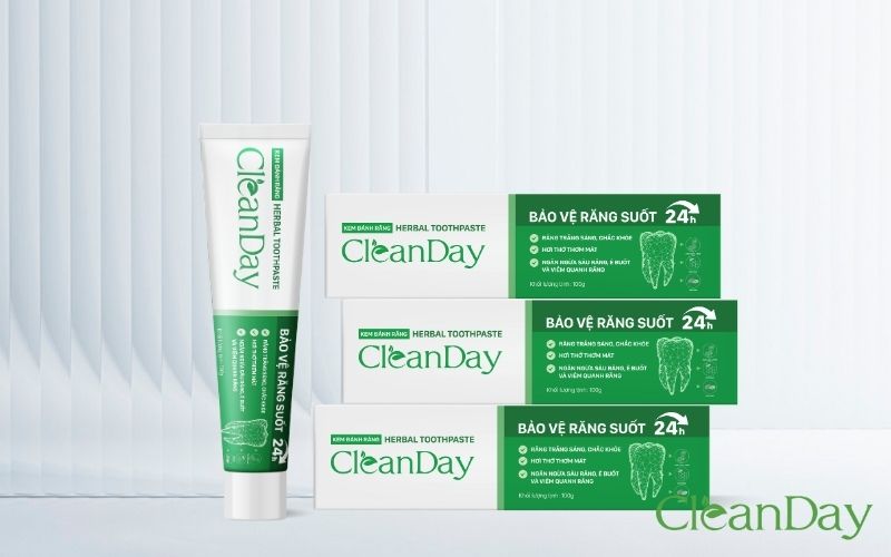 Bảo vệ sức khỏe răng miệng cho cả gia đình với kem đánh răng Cleanday