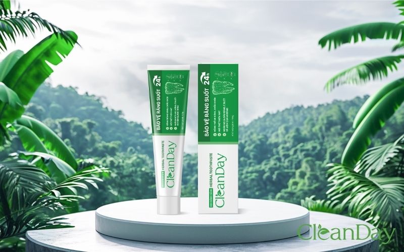 Kem đánh răng Cleanday giúp khử mùi hôi, nhiệt miệng và giảm ê buốt răng