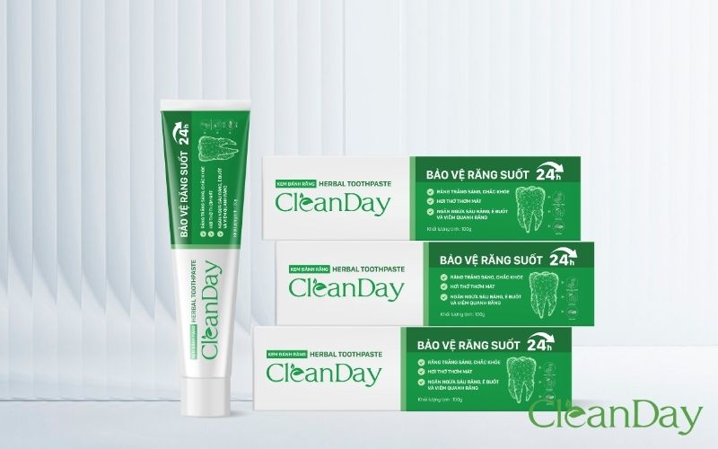 Bảo vệ sức khỏe răng miệng cho cả gia đình với kem đánh răng Cleanday