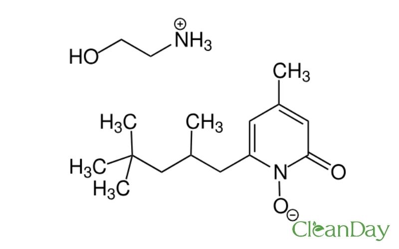 Cấu trúc hóa học của piroctone olamine