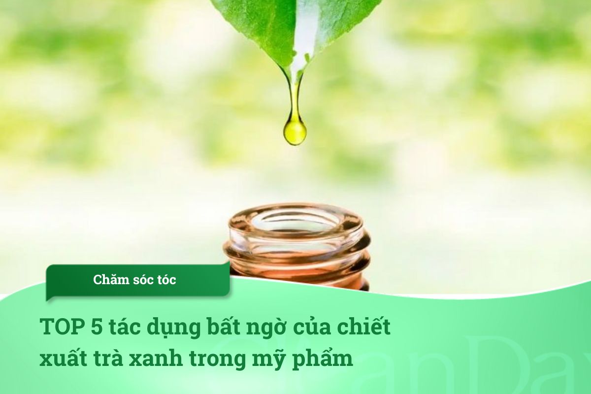 TOP 5 tác dụng bất ngờ của chiết xuất trà xanh trong mỹ phẩm